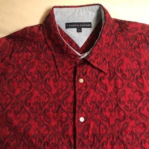 Tommy Hilfiger all over stitch men’s dress shirt